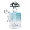 Cool Cheap Bong Glass Bubbler Portable Dab Rig W/ Showerhead Perc