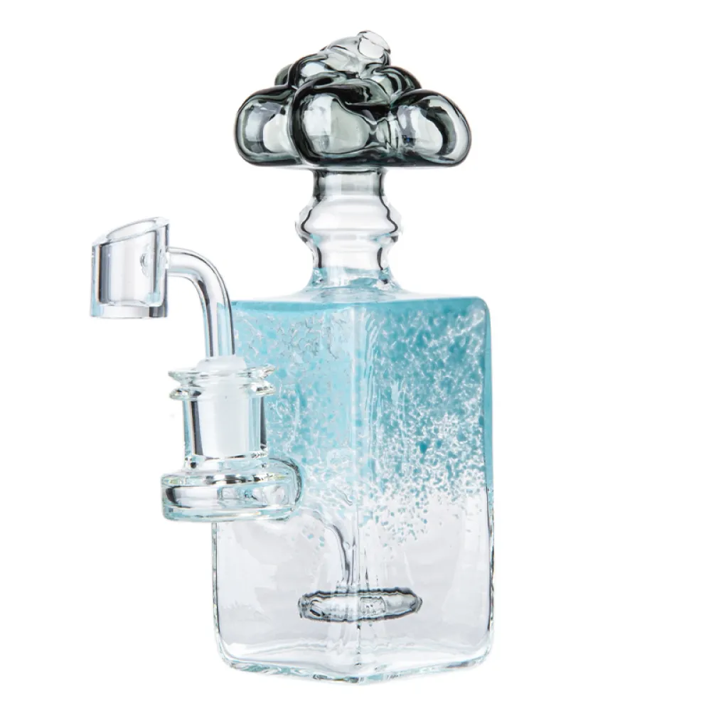 Cool Cheap Bong Glass Bubbler Portable Dab Rig W/ Showerhead Perc