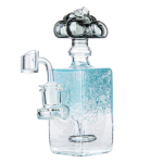 Cool Cheap Bong Glass Bubbler Portable Dab Rig W/ Showerhead Perc