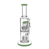 Best Double Stereo Matrix Perc Glass Bong Straight Tube Dab Rig