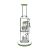 Best Double Stereo Matrix Perc Glass Bong Straight Tube Dab Rig