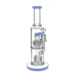 11'' Double Stereo Matrix Perc Glass Bong