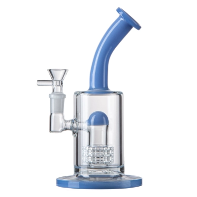 Best Cheap Bong Pink Portable Dab Rig Heady Glass Water Pipe for Sale W/ Matrix Perc 01