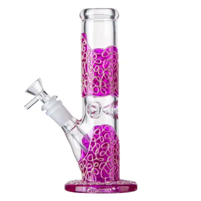 Cheap Straight Shooter Bong Cool Glow In The Dark Small Dab Rigs W/ Ice Catcher 01