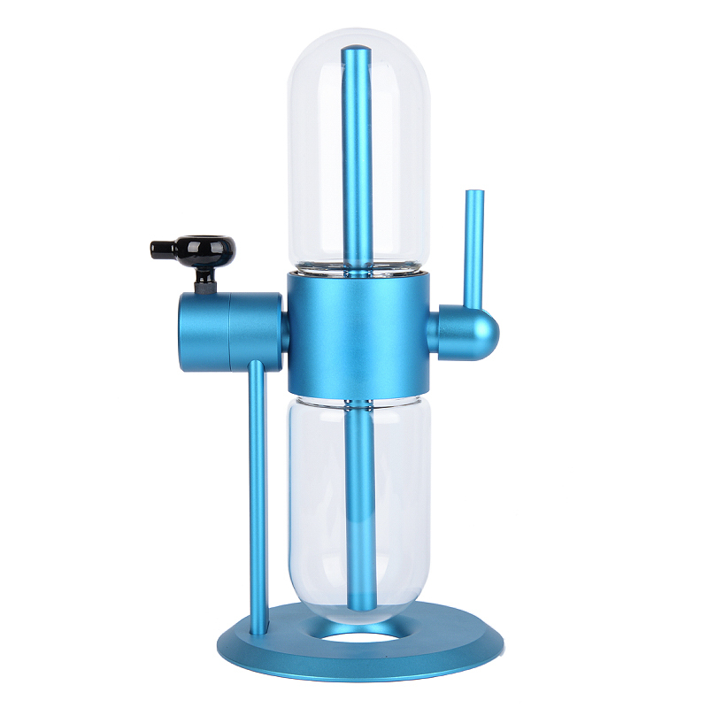 360 Degree Rotating Hookah Aluminum & Glass Water Pipe