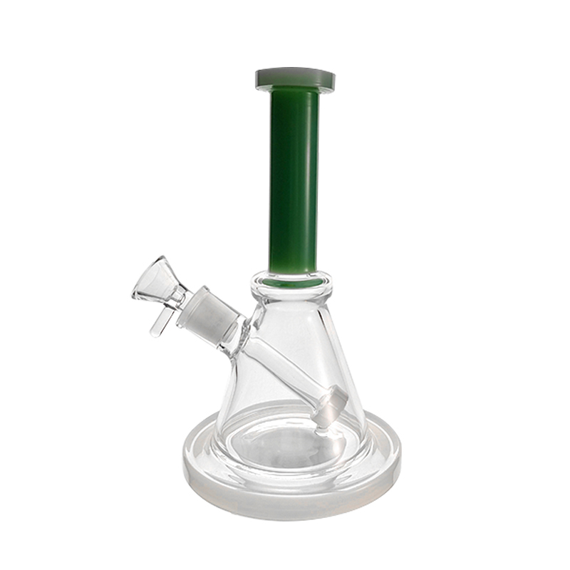 Green beaker pocket glass bong