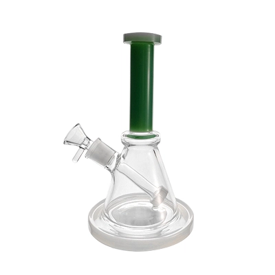 8 Inch Cheap Beaker Bong Portable Dab Rigs Glass Water Pipe W/ Showerhead Perc 02