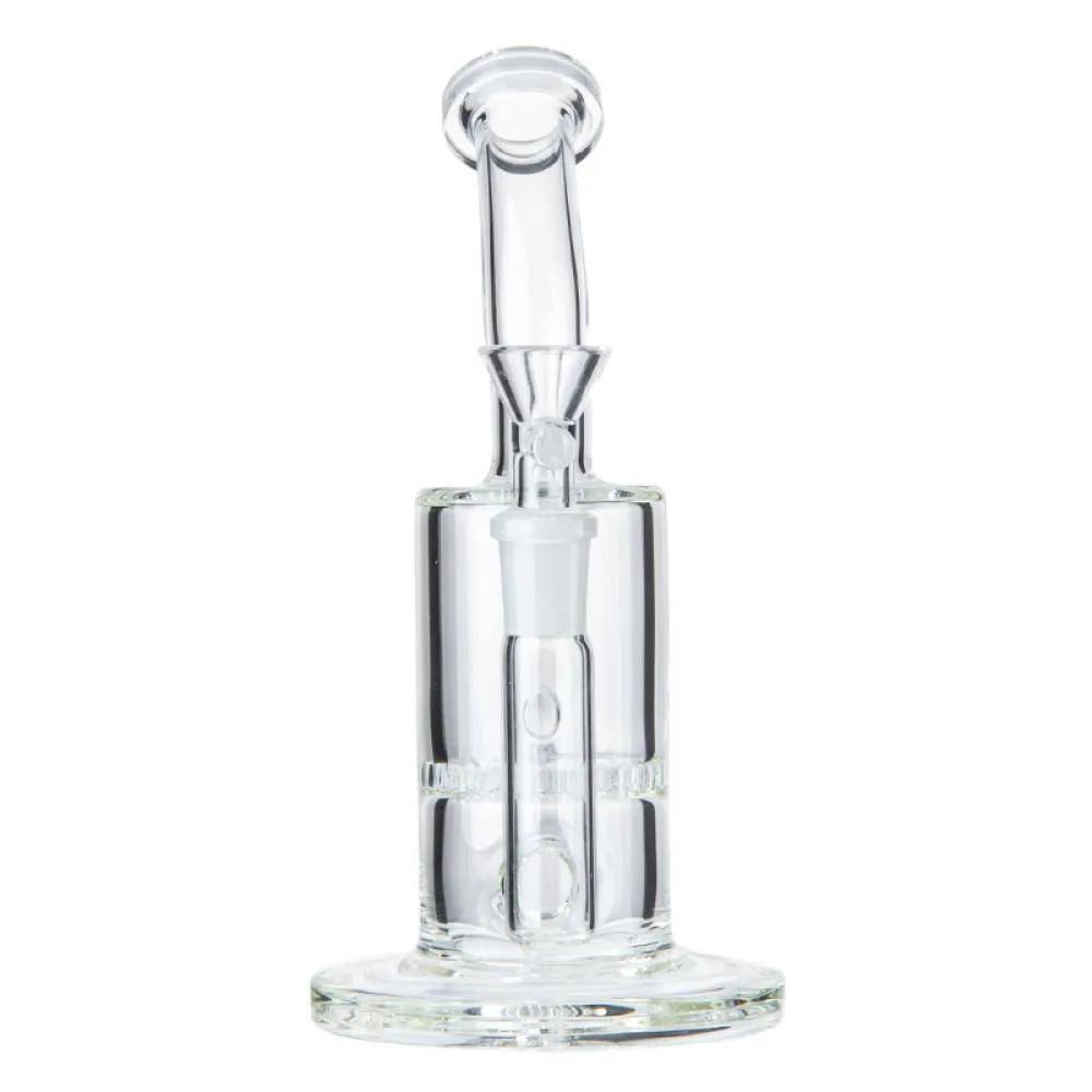 Cheap Pink Mini Bongs Glass Little Dab Rigs Water Pipe W/ Honeycomb Perc