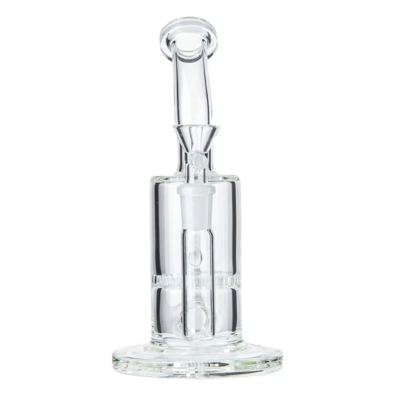 Cheap Pink Mini Bongs Glass Little Dab Rigs Water Pipe W/ Honeycomb Perc