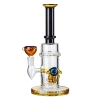 10 Inch Straight Tube Glass Bong Cheap Dab Rig W/ Showerhead Perc
