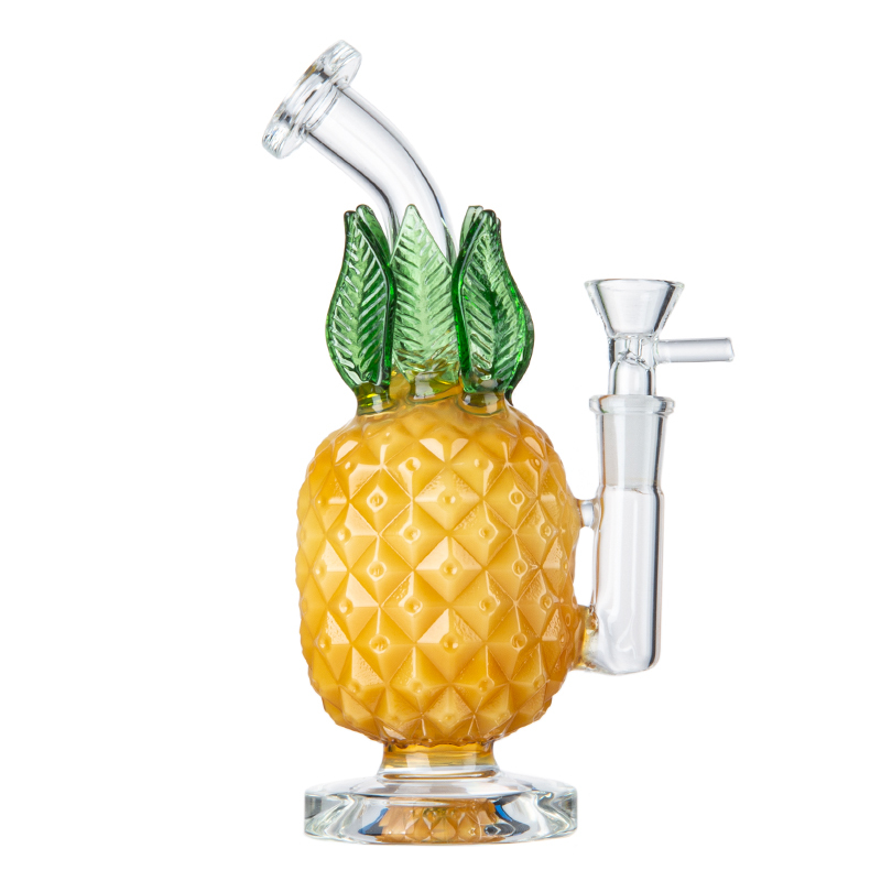 Best Pineapple Fruit Glass Bong Cheap Mini Dab Rigs W/ Inline Perc