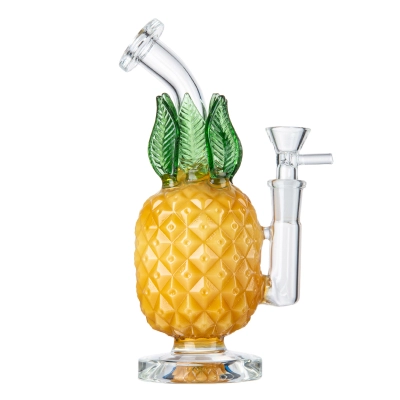 Best Pineapple Fruit Glass Bong Cheap Mini Dab Rigs W/ Inline Perc 01