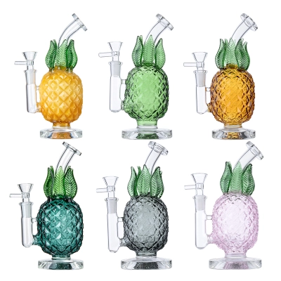 Best Pineapple Fruit Glass Bong Cheap Mini Dab Rigs W/ Inline Perc 02