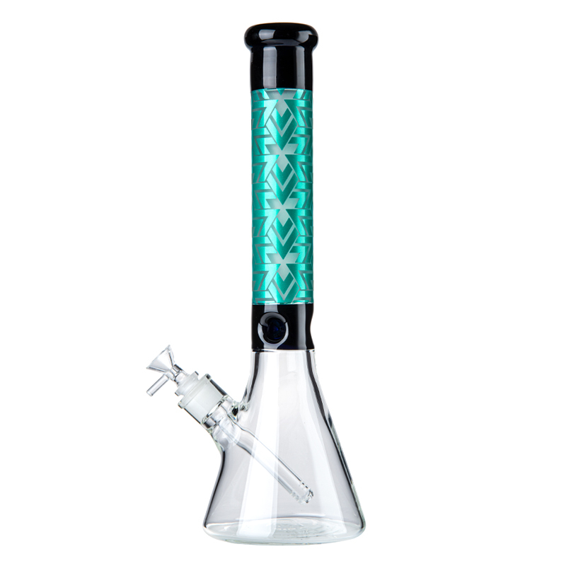 16 Inch Thick Glass Big Bong Large Beaker Water Pipe W/ Ice Pinch