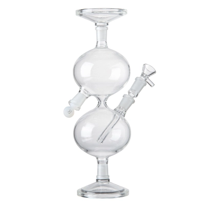 Best 11 Inch Hourglass Infinity Waterfall Glass Bong Cool Gravity Dab Rig  01