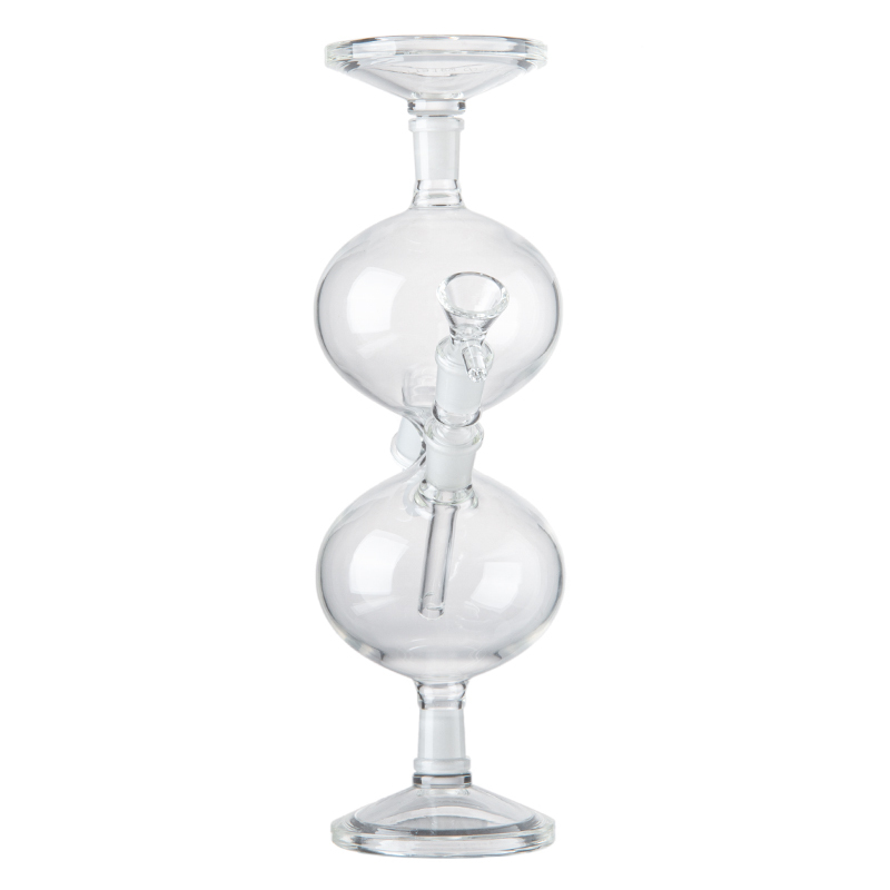 Hourglass Infinity Waterfall Glass Bong