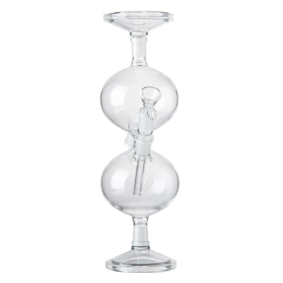 Best 11 Inch Hourglass Infinity Waterfall Glass Bong Cool Gravity Dab Rig  02
