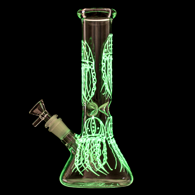 glowing beaker bong