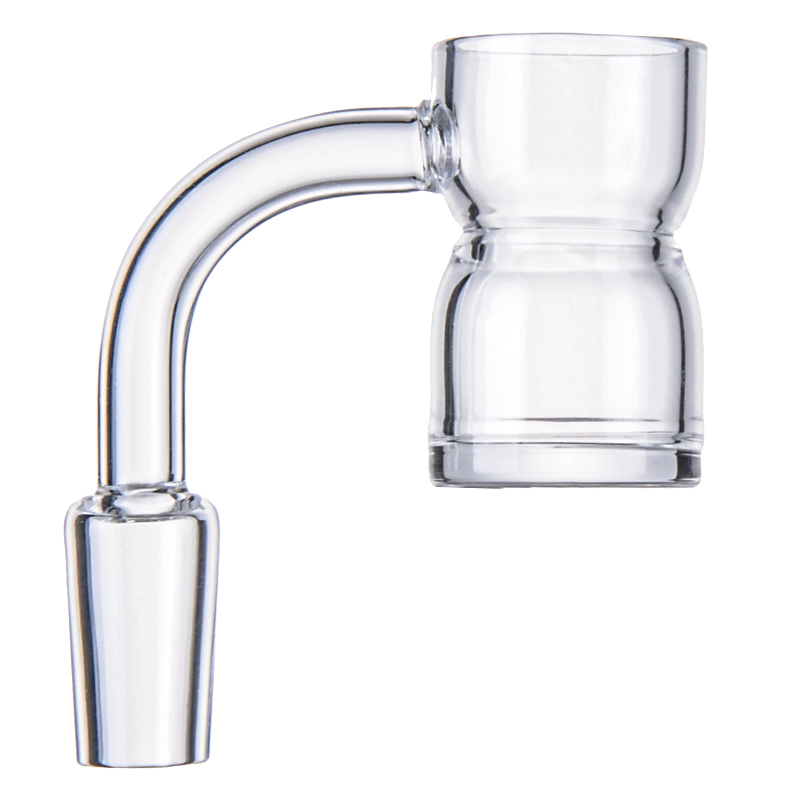Hourglass Full Weld  Splash Guard Quartz Banger Flat Bottom Nail 