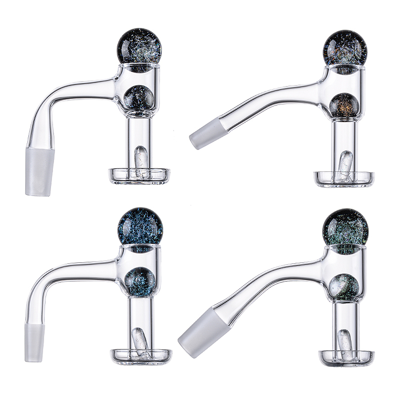 Colorful Terp Slurper Marble Set 100% Quartz Banger