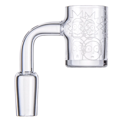 High Quality Rick And Morty Wide Quartz Bucket Banger 14mm 10mm 19mm female male joint Nail 01