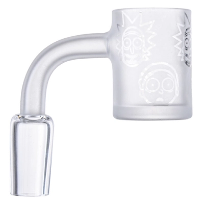 Durable Rick And Morty Dab Nail Sandblasted Quartz Bucket Banger  01