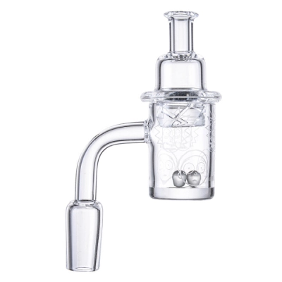 Rick And Morty Quartz Banger With Cyclone Carb Cap & Glow in the Dark Pearls 01