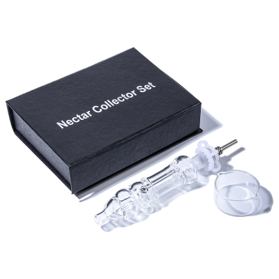 Mini Glass Vertical Water Nectar Collector Kit Honey Concentrate Dab Straw Set 01
