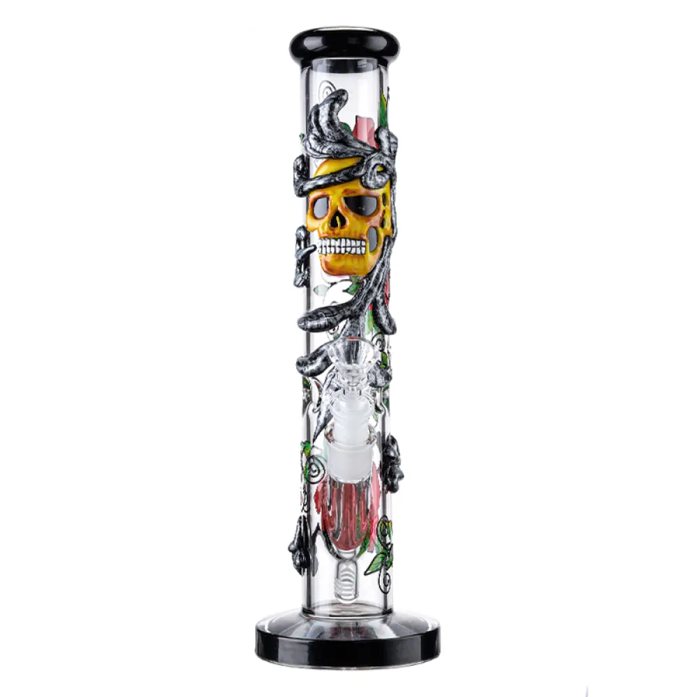 thorny rose and fumed skull bong