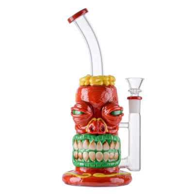 Cool Moldy Creations Bong Horror Red Monster Dab Rig Honeycomb Perc Water Pipe  01