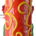 Cool Moldy Creations Bong Horror Red Monster Dab Rig Honeycomb Perc Water Pipe 