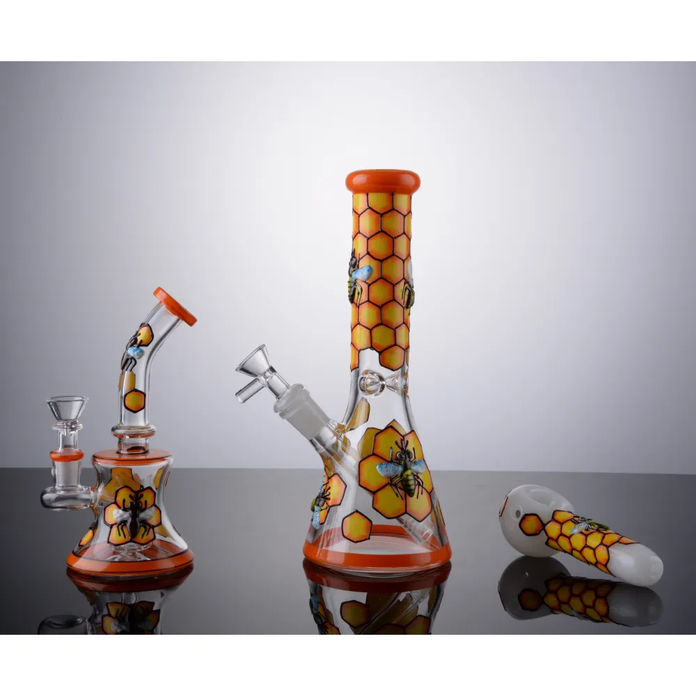 Yellow Honeycomb Honeybee Theme Starter Kit Box 3D Hand Painting Collection Set