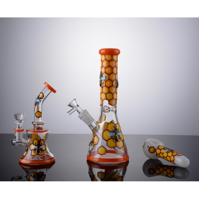 Yellow Honeycomb Honeybee Theme Starter Kit Box 3D Hand Painting Collection Set