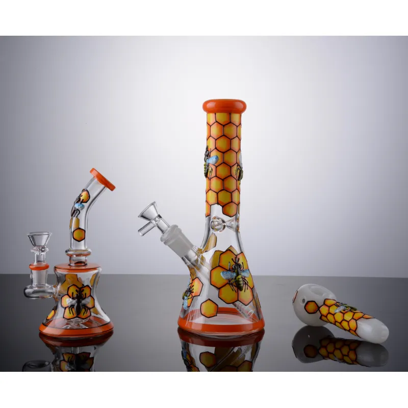 Yellow Honeycomb Honeybee Theme Starter Kit Box 3D Hand Painting Collection Set