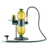 Best 15 Inch Pineapple Globe Gravity Hookah Hourglass 360-Degree Rotating Flip Bong 