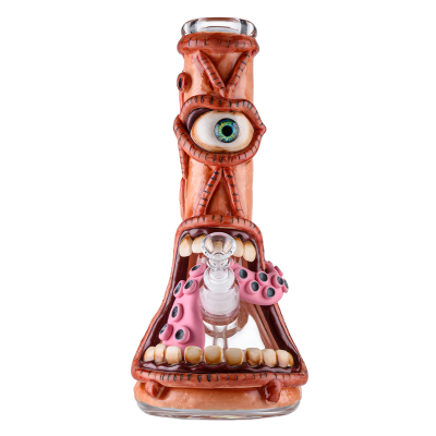 Scary Cyclops Bongs Glass Tentacle Tongue Water Pipe Thick Underwater Beaker Dab Rig 01