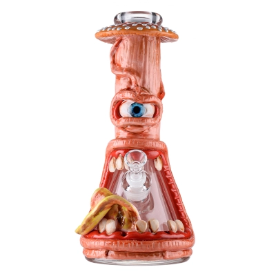 Horror Amanita Monster Cap Bong Big Tongue Beast Beaker Waterpipe Ice Underwater Dab Rig  01