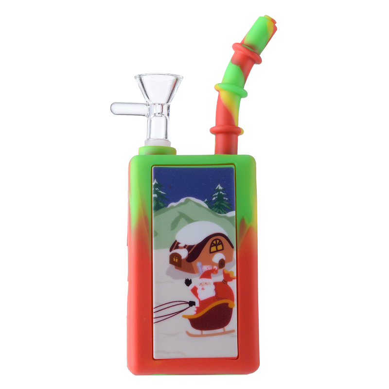 Unique Christmas Silicone Bong