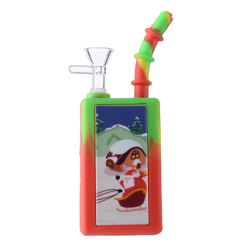 Mini Christmas Silicone Dab Rig