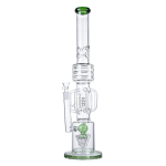 21 Inch Tall Ice bong with 6-Arm Rocket Perc