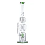 21 Inch Tall Ice bong with 6-Arm Rocket Perc