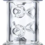 Big Thick Glass Ice Bong Tall Recycler Dab Rig with Ice Pinch