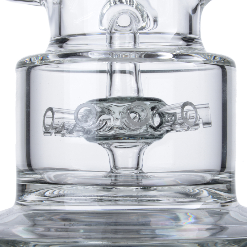 Big Thick Glass Ice Bong with Propeller Perc 