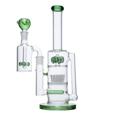 12 Inch Big Thick Bong Best Multi Perc Water Pipe W/ Ash Cather(OEM) 01