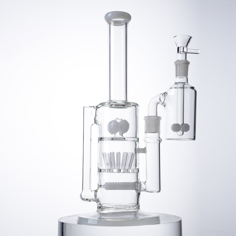 12 Inch Big Thick Bong Best Multi Perc Water Pipe W/ Ash Cather(OEM)
