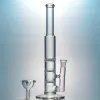3 Arms Tree Glass Bongs 10 Inch Mini Oil Dab Rigs Clear Green Blue Colors