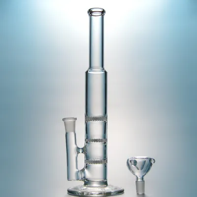3 Arms Tree Glass Bongs 10 Inch Mini Oil Dab Rigs Clear Green Blue Colors 02
