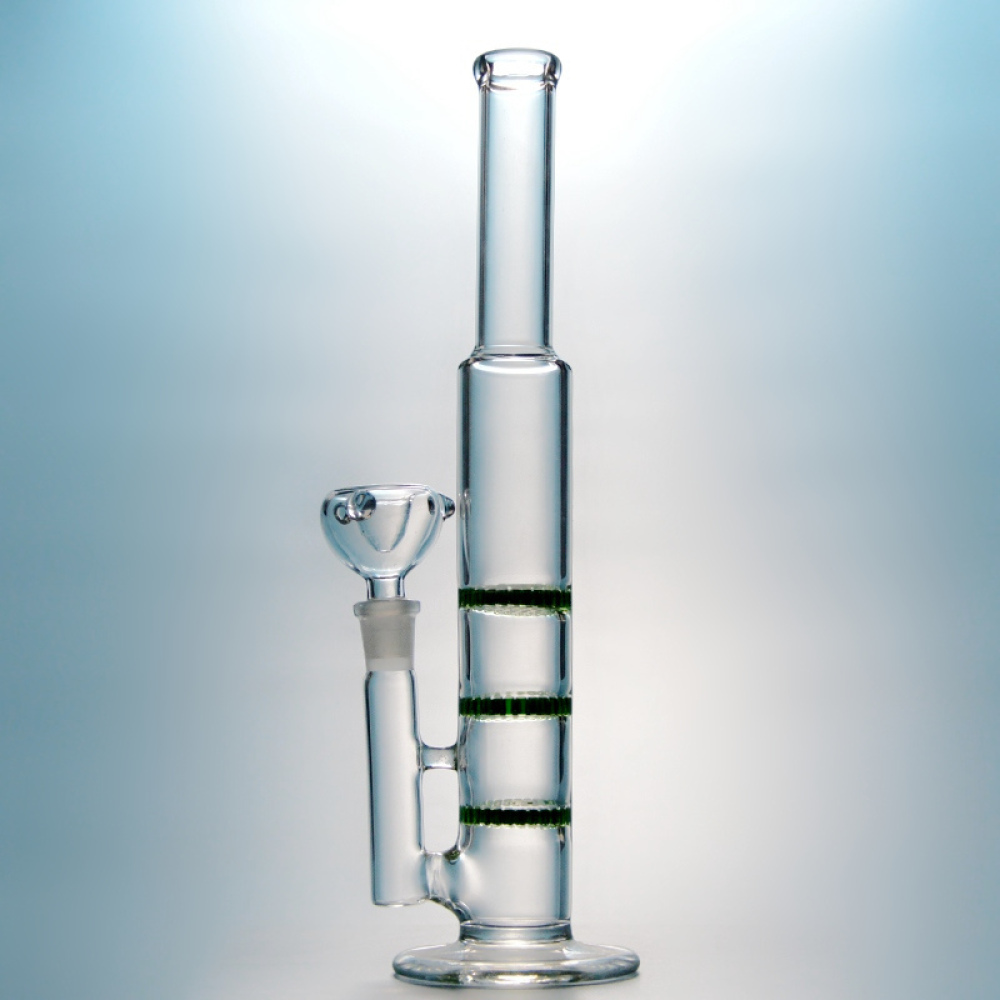 3 Arms Tree Glass Bongs 10 Inch Mini Oil Dab Rigs Clear Green Blue Colors