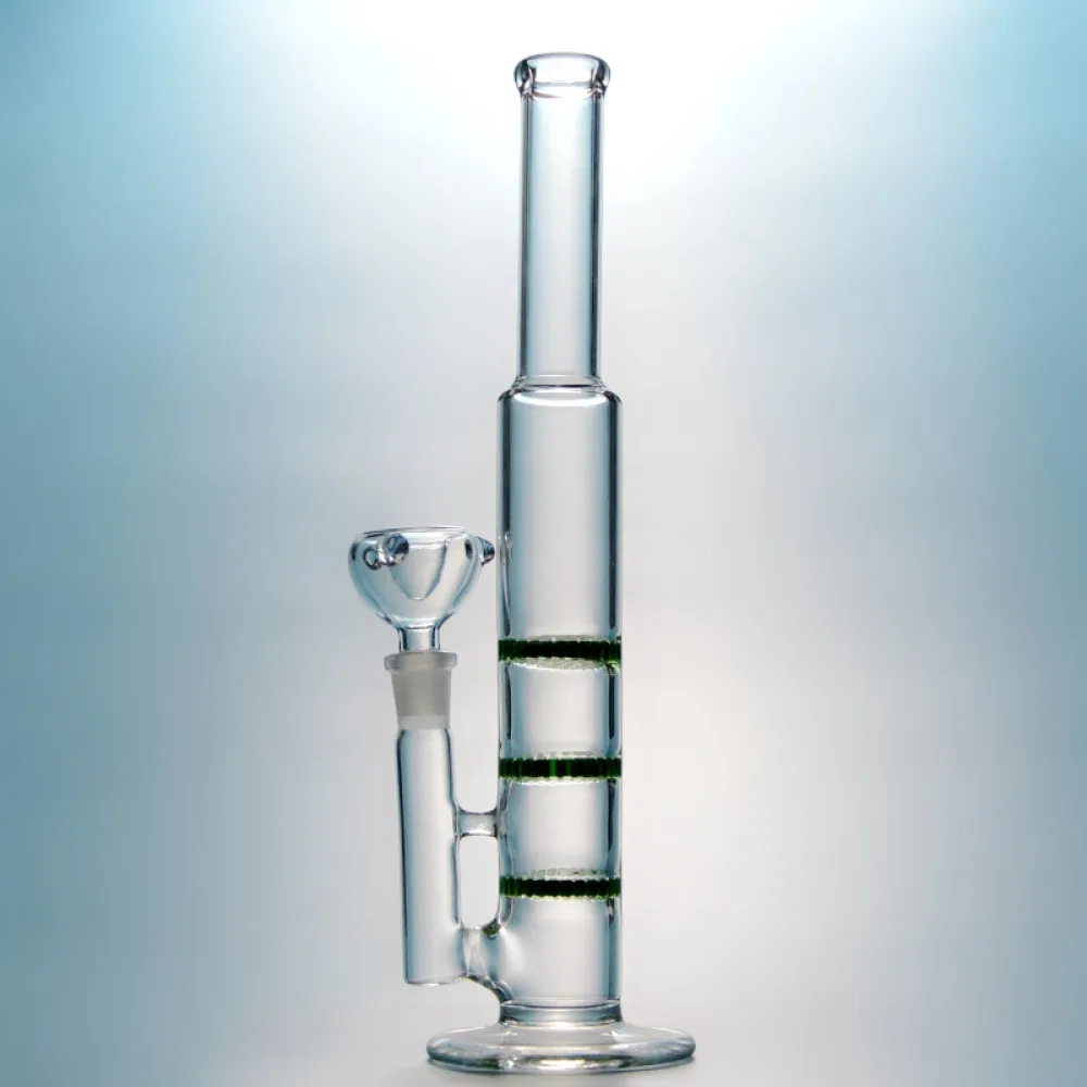3 Arms Tree Glass Bongs 10 Inch Mini Oil Dab Rigs Clear Green Blue Colors