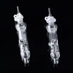 Water Cooled Nectar Collector Mini Glass Dad Straw W/ Titanium Nail & Inner Perc